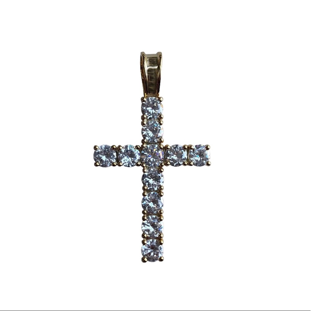 Gold Tennis Cross